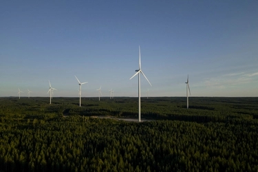 Niinimäki construction progress – first five turbines at full height