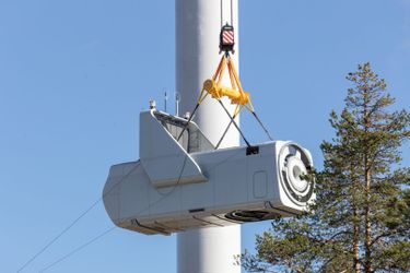Tuuleturbiinide paigaldus, Lehtirova tuulepark, 147 MW, Rootsi (foto: Joakim Lagerkrantz)