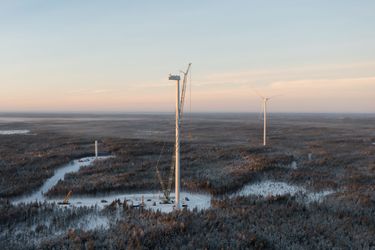 Metsälamminkanga tuulepargi ehitustööd, 132 MW, Soome (foto: Petteri Löppönen)